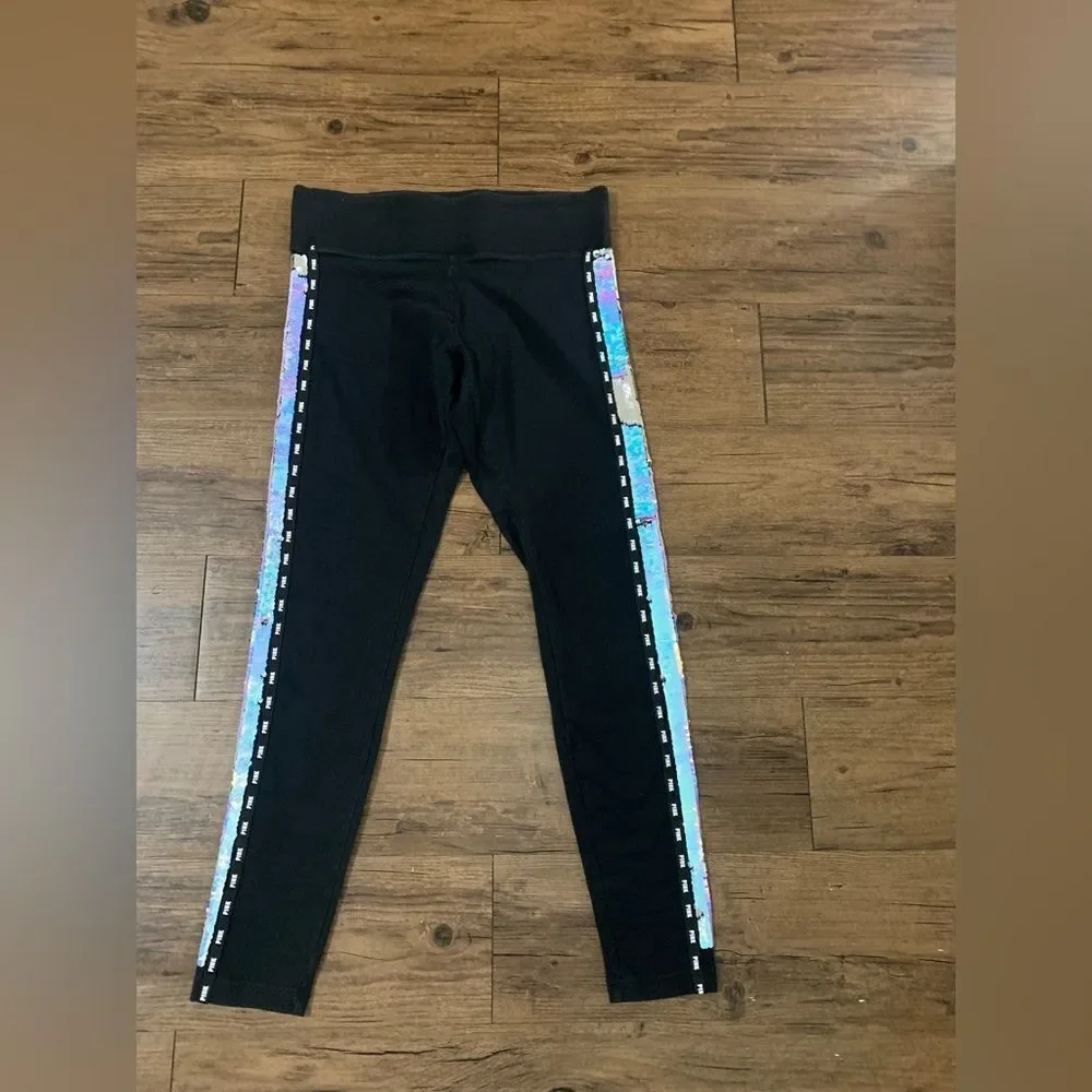 PINK VS MERMAID BLING TSHIRT / YOGA LEGGINGS OUTFIT M
